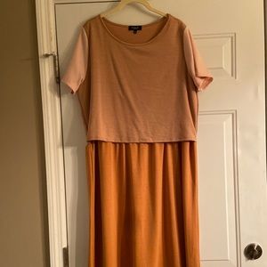 Roolee Midi length, nursing friendly dress